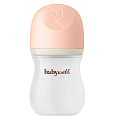 Бутылочка для кормления из стекла BabyWel 12063 розовый 1